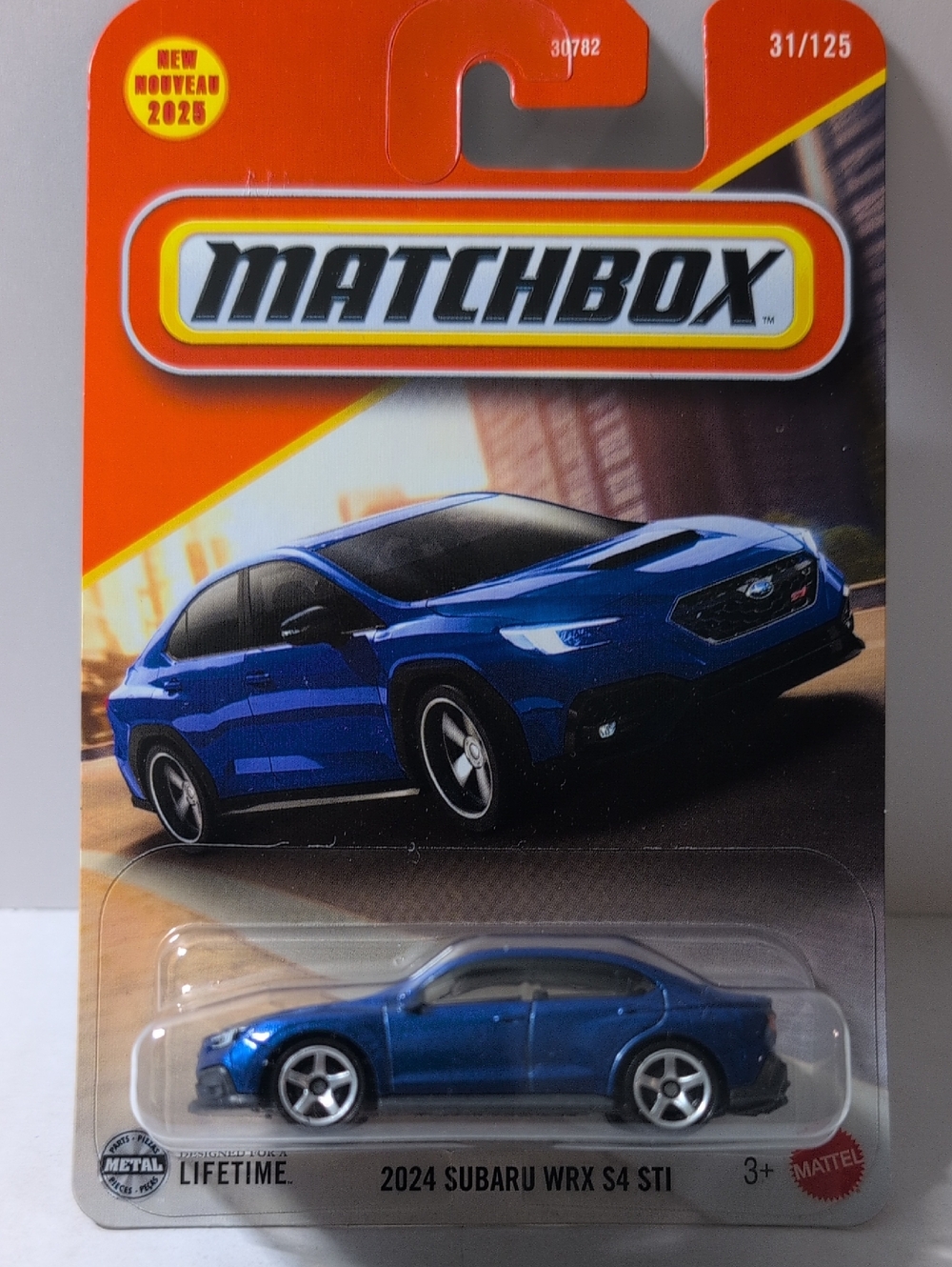 Matchbox Blue 2024 Subaru WRX S4 STI Die-Cast Toy Car NEW!
